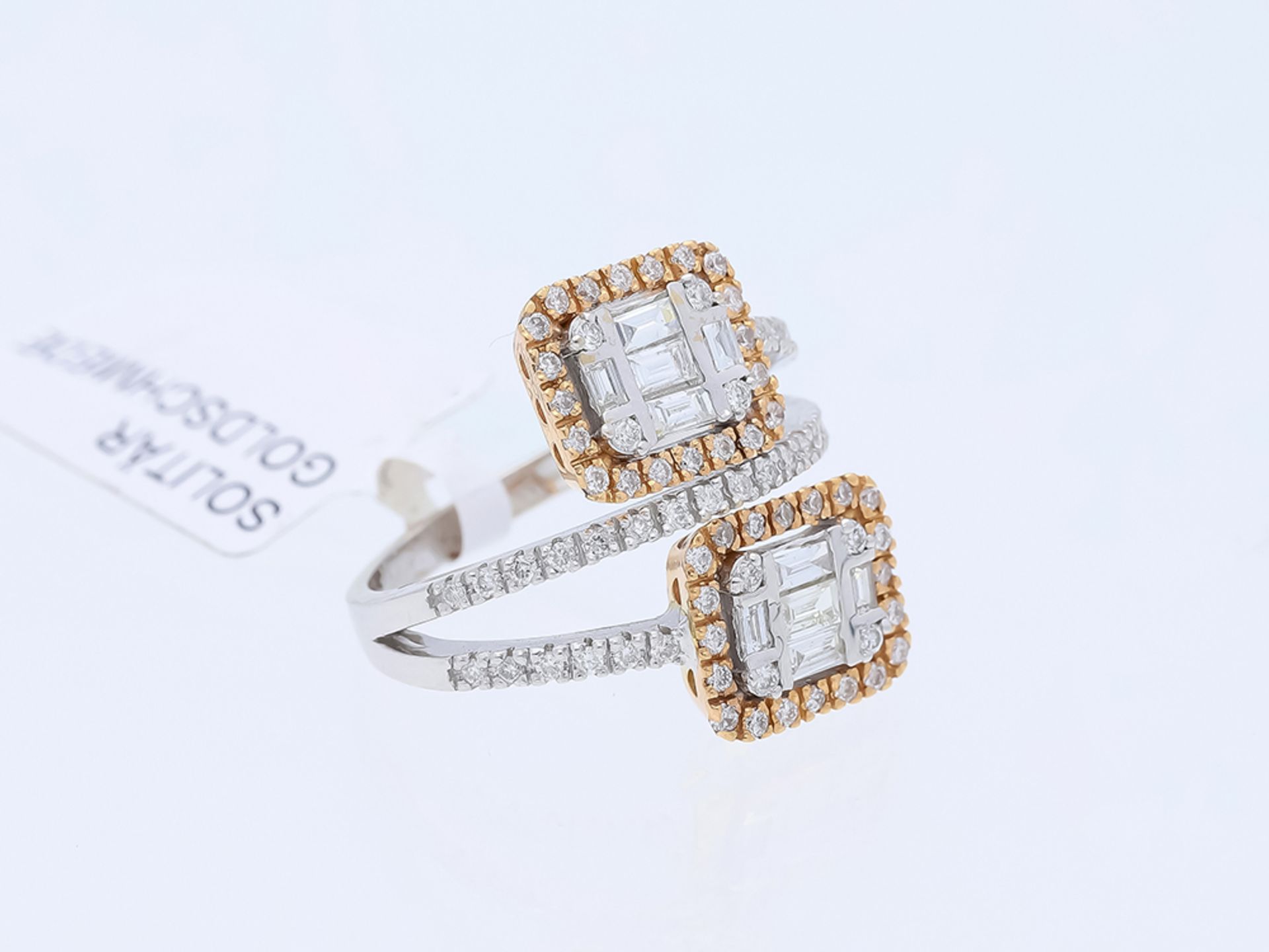 Ring Diamond 750 / 18 White gold - Image 3 of 8