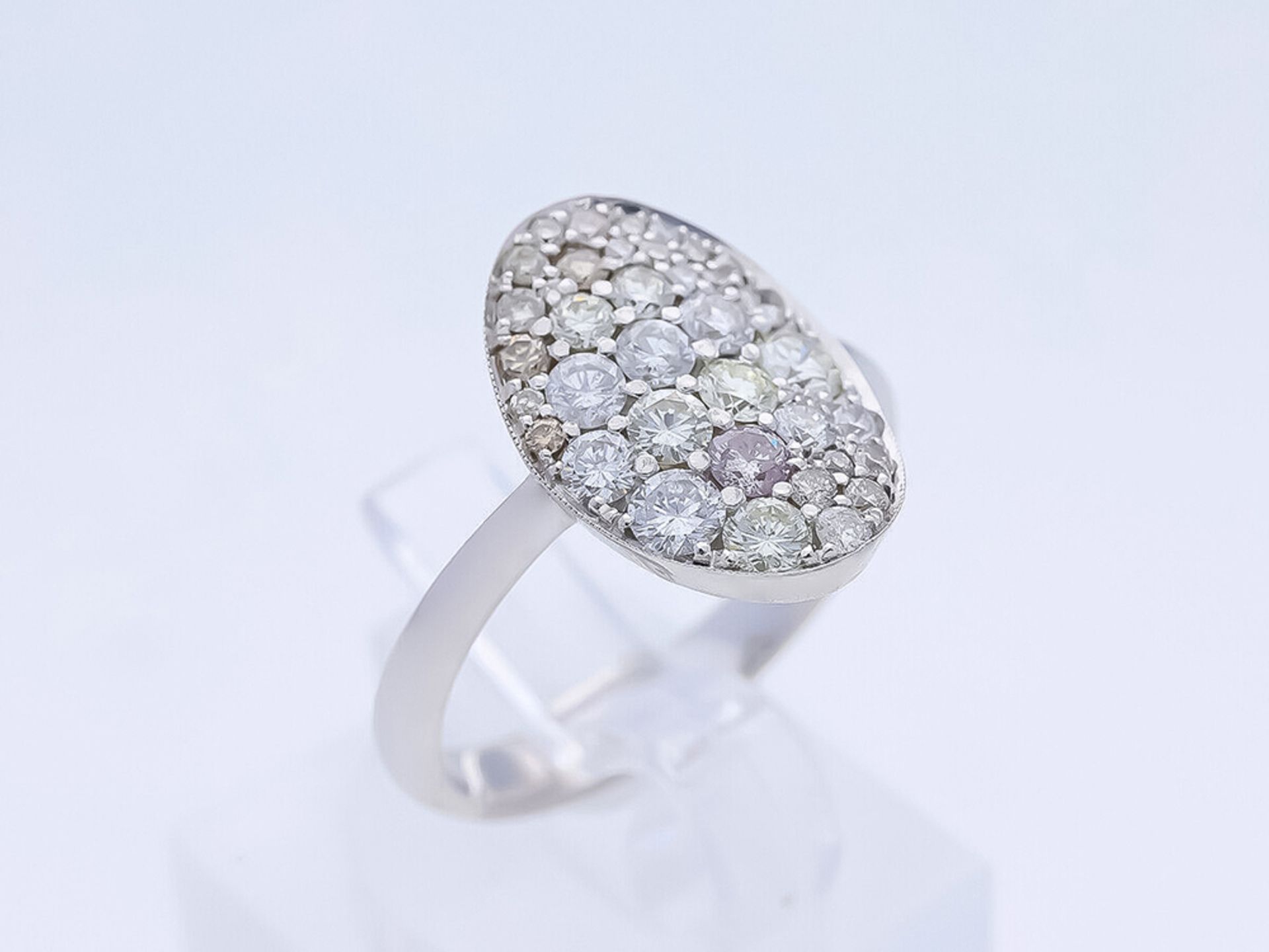 Ring Diamond 14 kt White Gold - Image 5 of 6