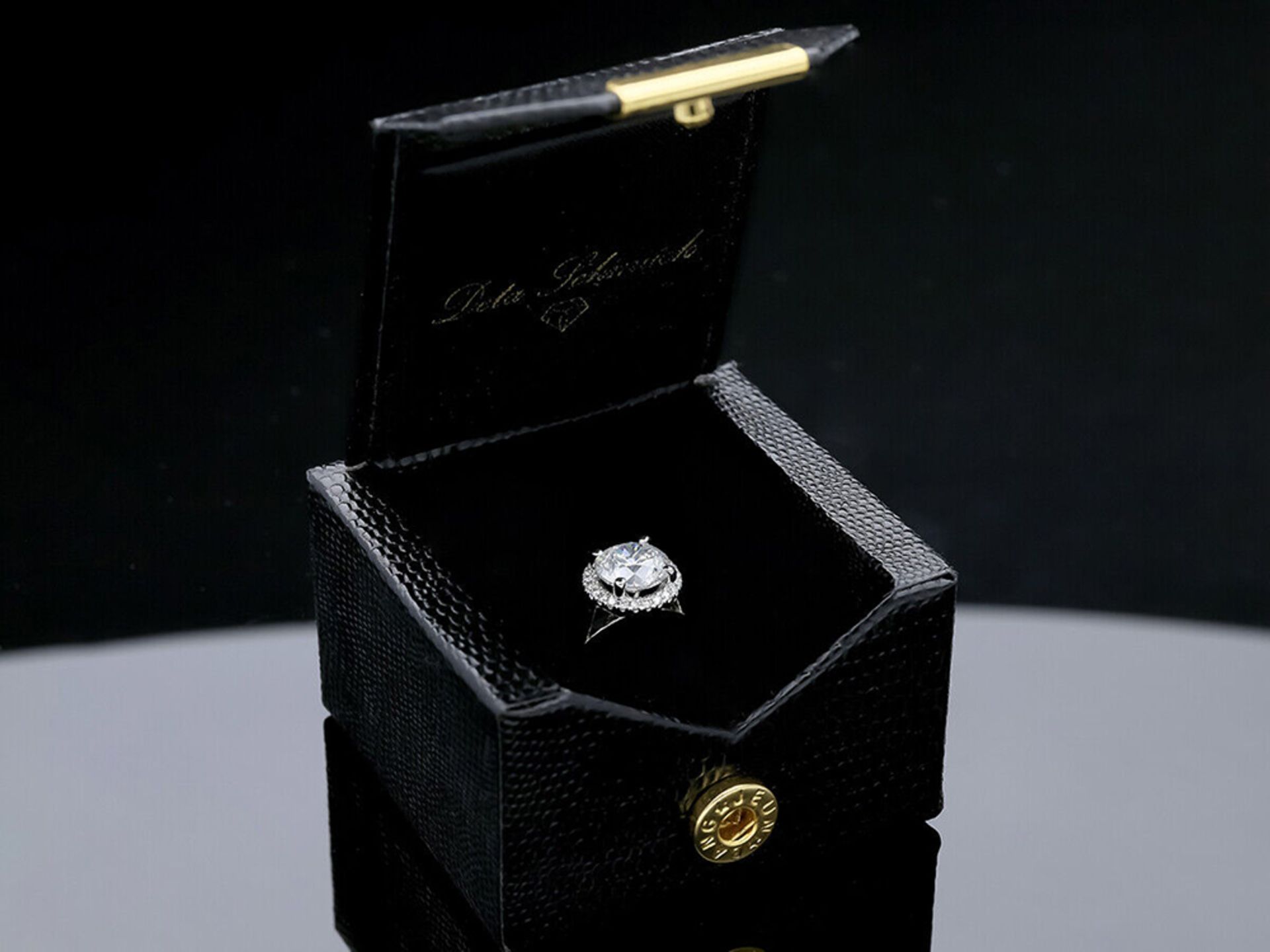 Ring mit 2,00 Karat Diamant mit GIA Expertise 750 / 18 Karat Weißgold - Bild 6 aus 6