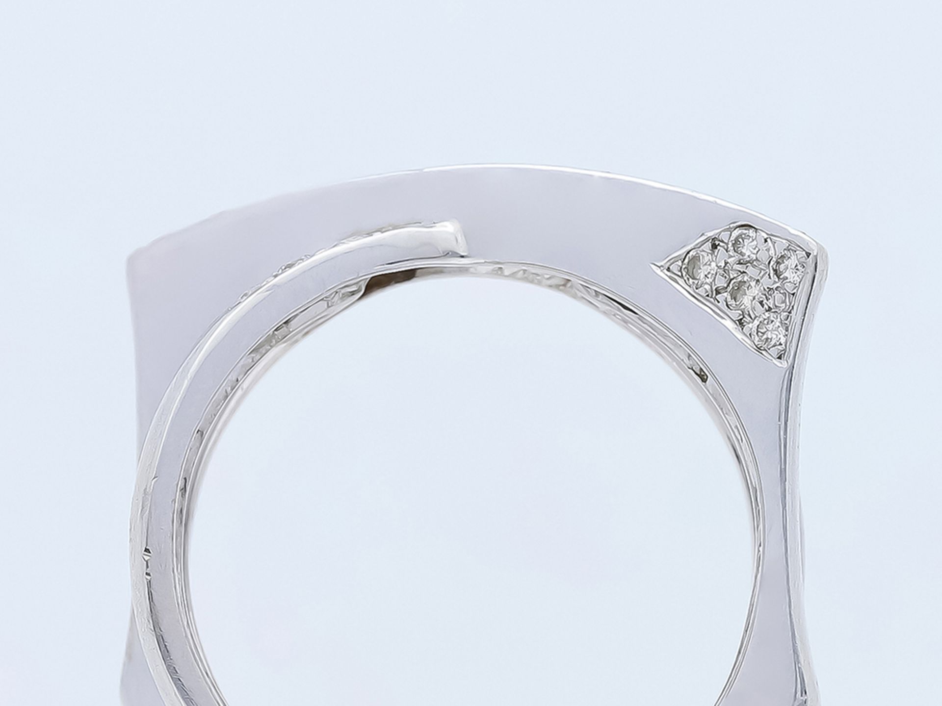 Ring Diamond 750 / 18 White Gold - Image 6 of 8