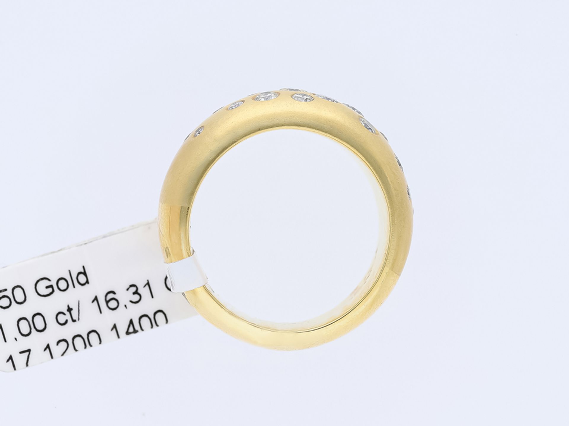 Ring Diamond 750 / 18 Yellow Gold - Image 6 of 8