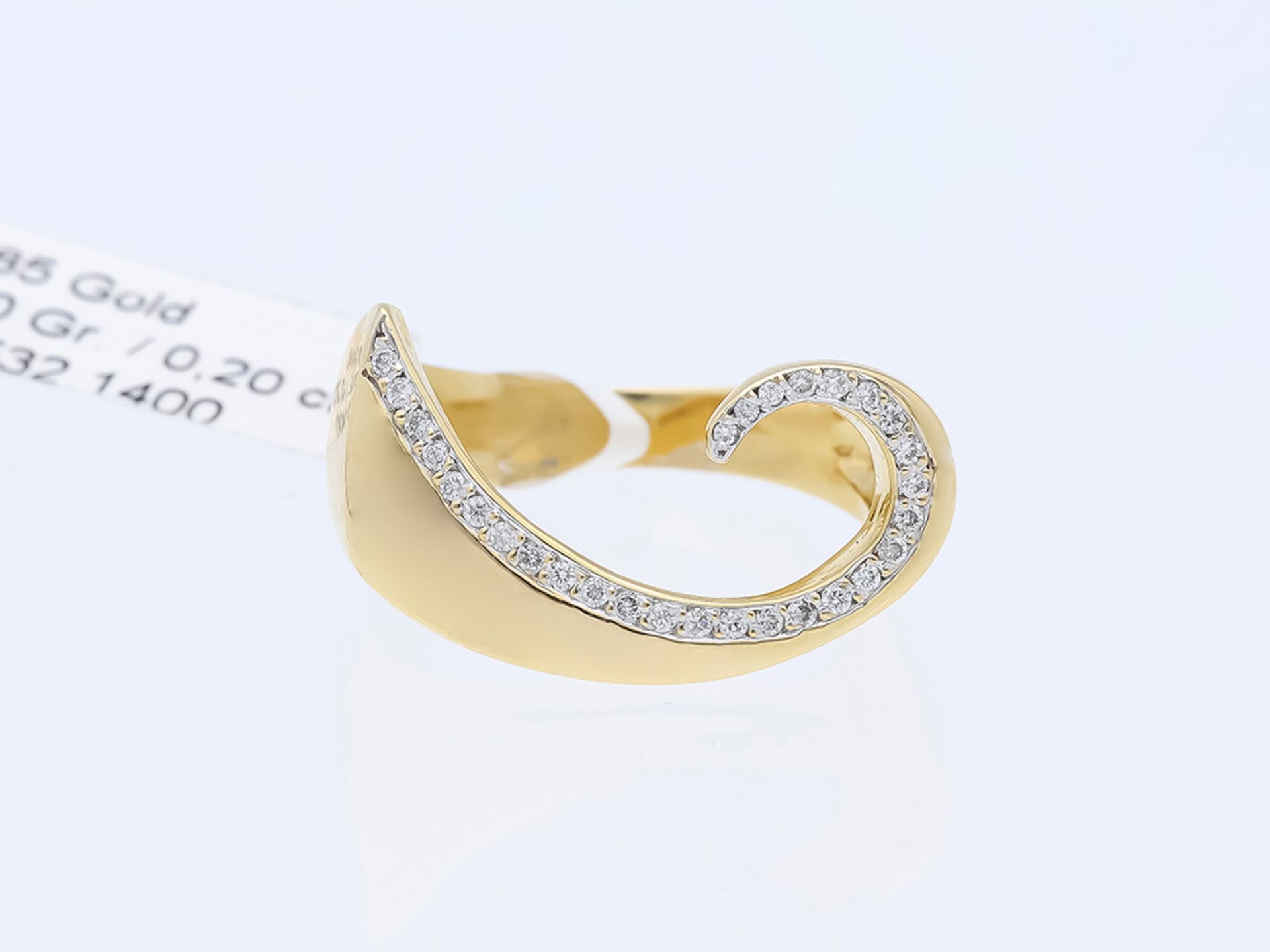 Ring Diamanten 585 / 14 Karat Gelbgold