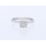 Ring Diamond 14 kt White gold