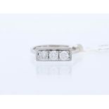 Ring Diamond 14 kt White Gold