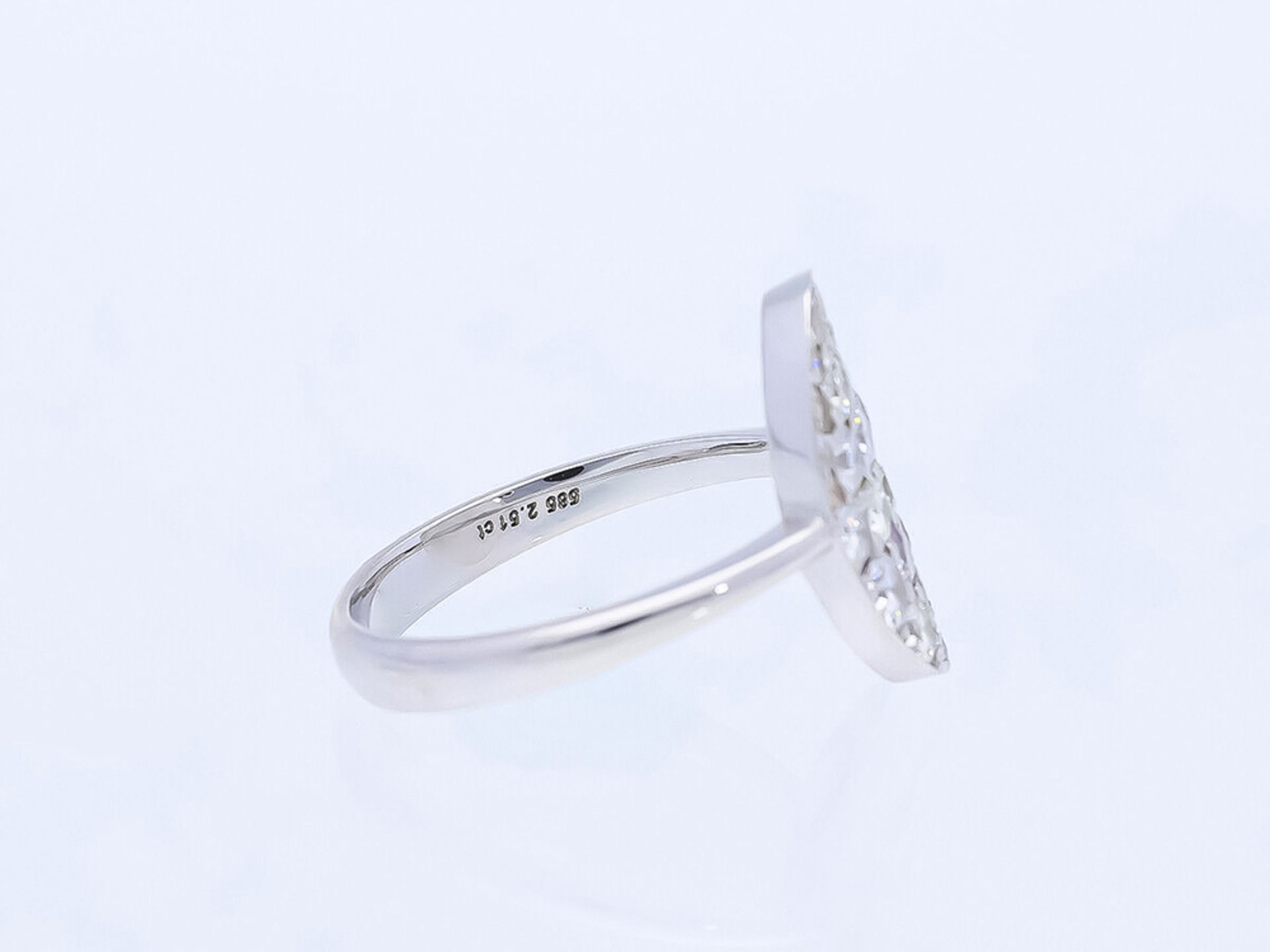 Ring Diamond 14 kt White Gold - Image 4 of 6