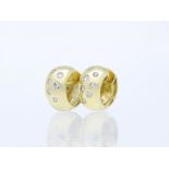 Earrings 14 kt Yellow Gold Diamond