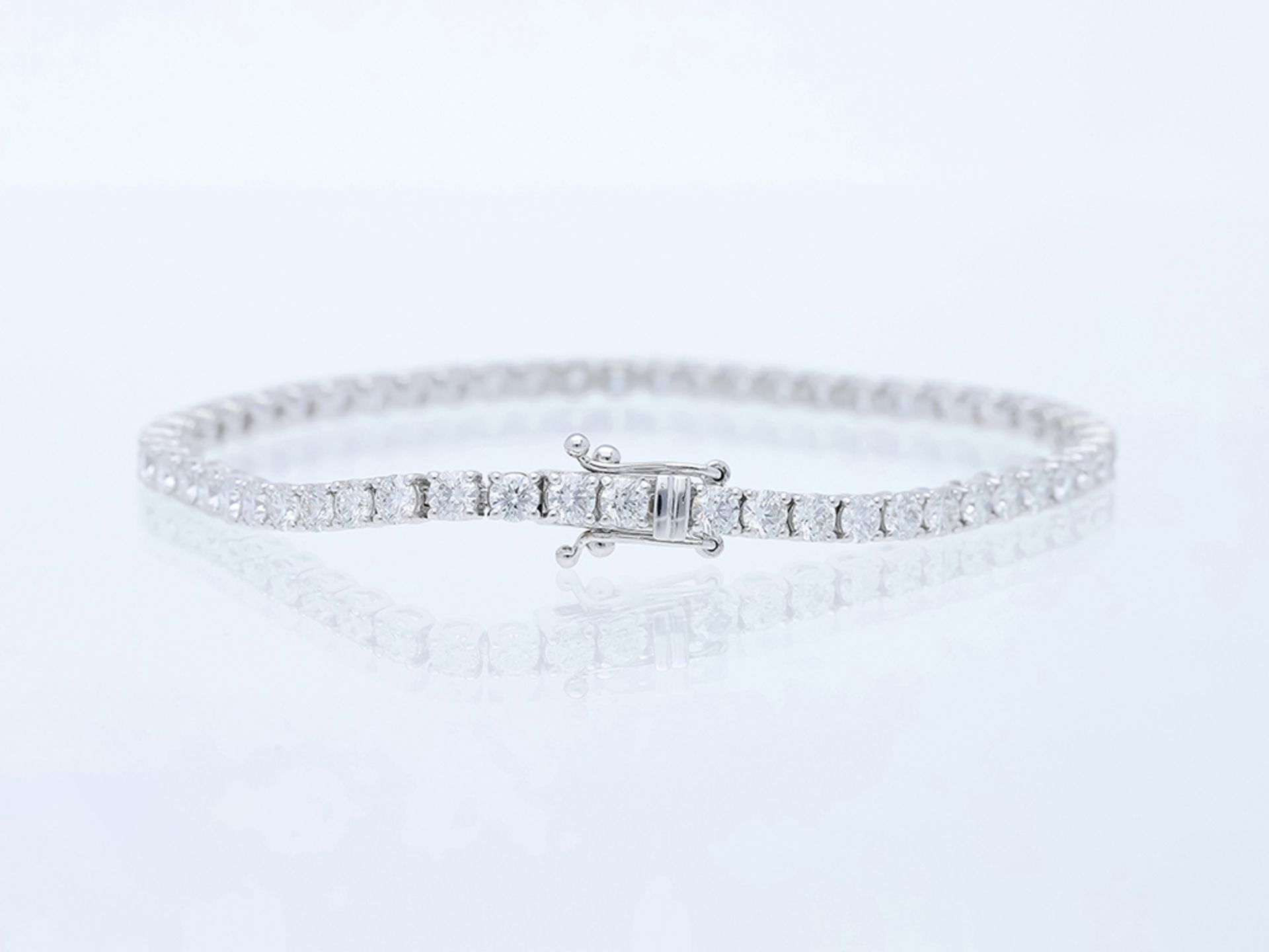 Bracelet Diamond 750 / 18 White Gold - Image 2 of 6