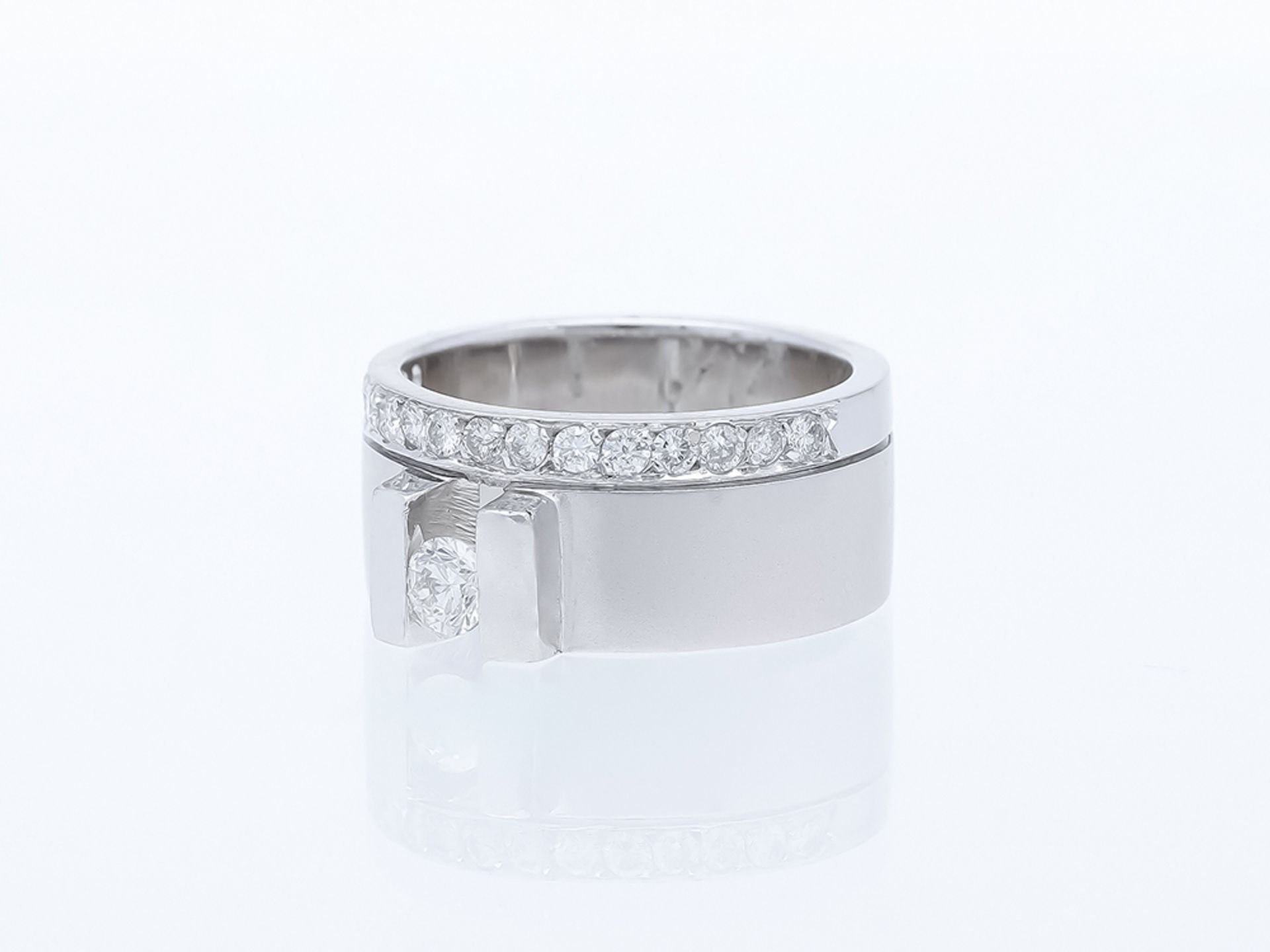 Ring Diamond 750 / 18 White Gold Diamond - Image 2 of 8