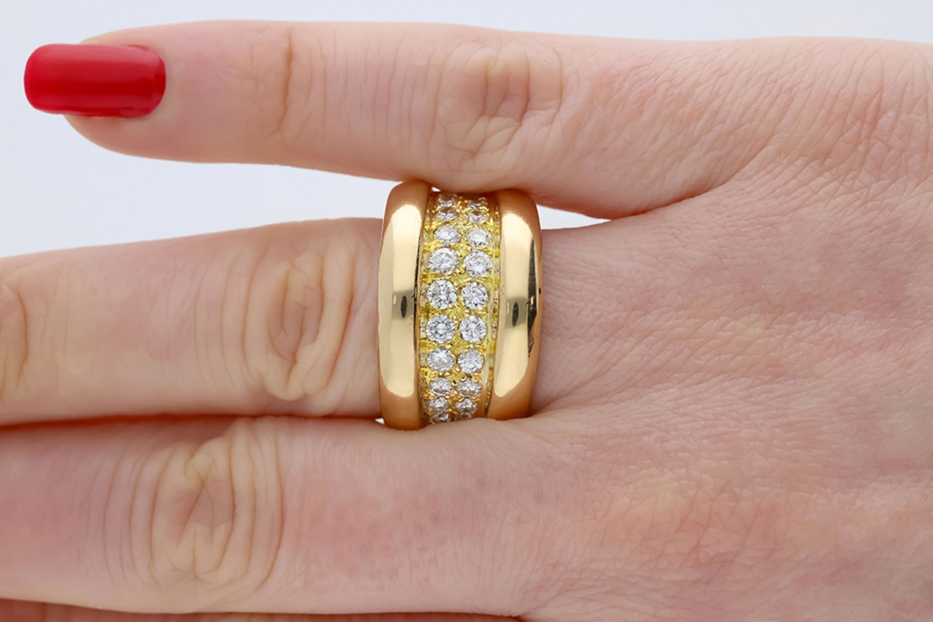 Ring Diamant 750 / 18 Karat Gelbgold - Bild 5 aus 6