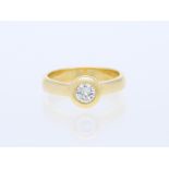 Ring Diamant 750 / 18 Karat Gelbgold