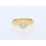 Ring 750/18 Yellow Gold Diamond