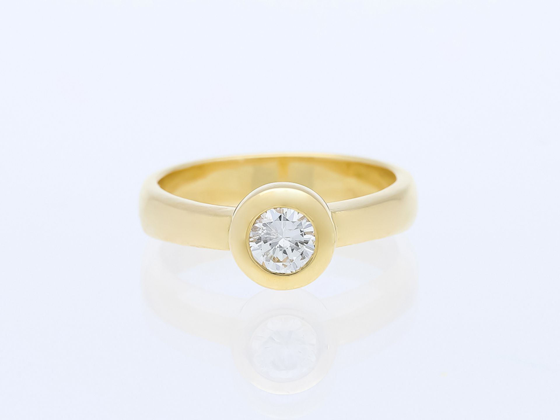 Ring 750/18 Yellow Gold Diamond