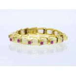 Bracelet Ruby 585/14 Yellow Gold