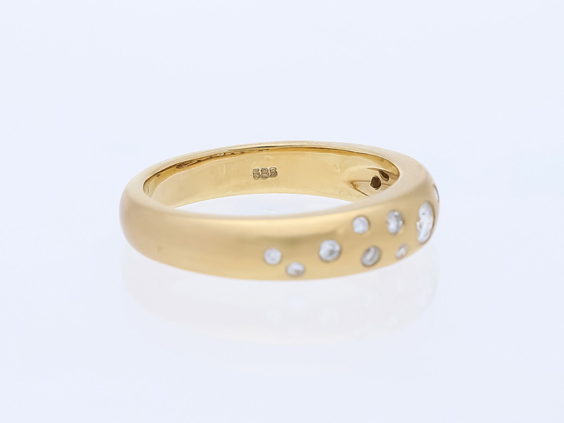Ring Diamant 585 / 14 Karat Gelbgold - Bild 4 aus 6