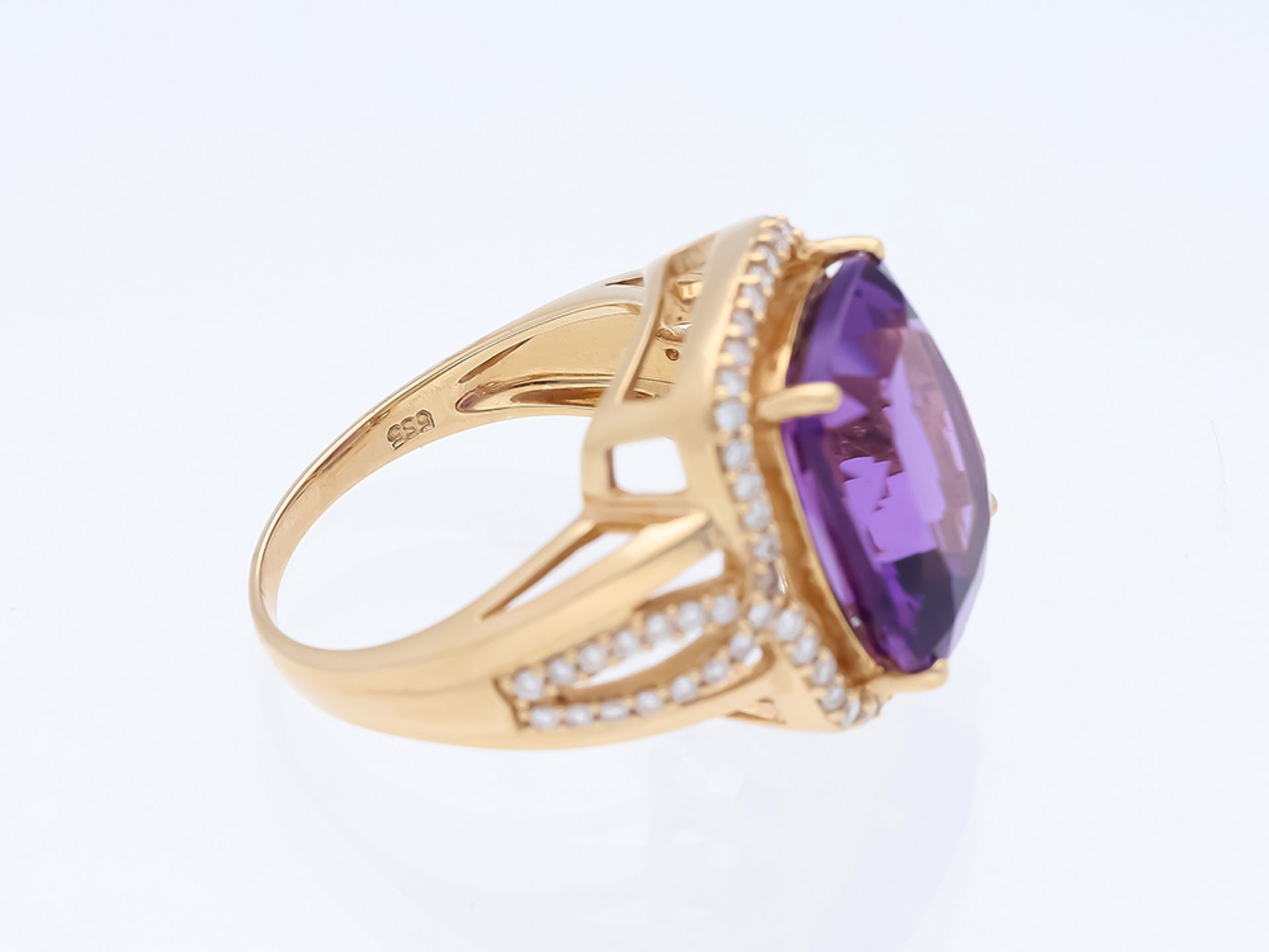 Ring Amethyst 585 / 14 Pink Gold - Image 5 of 8