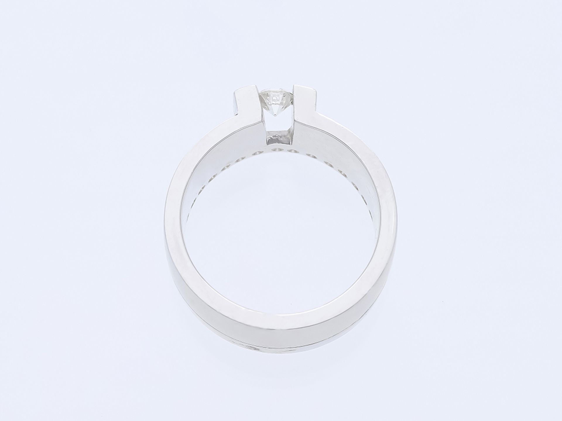 Ring Diamond 750 / 18 White Gold Diamond - Image 6 of 8