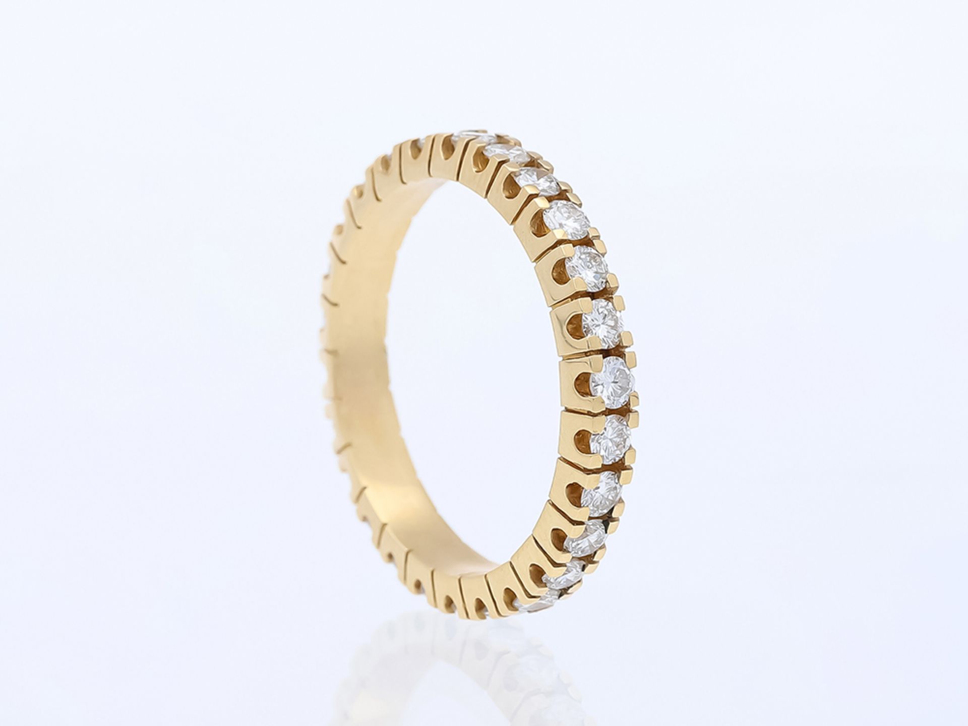 Ring Diamond 14 kt Yellow Gold - Image 4 of 6