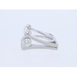 Ring Diamond 585 / 14 White Gold Diamond