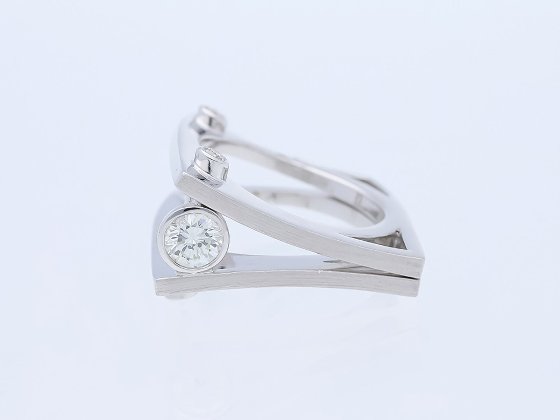 Ring Diamond 585 / 14 White Gold Diamond