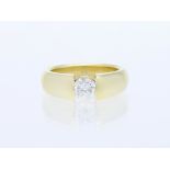 Ring Diamant 585 / 14 Karat Gelbgold