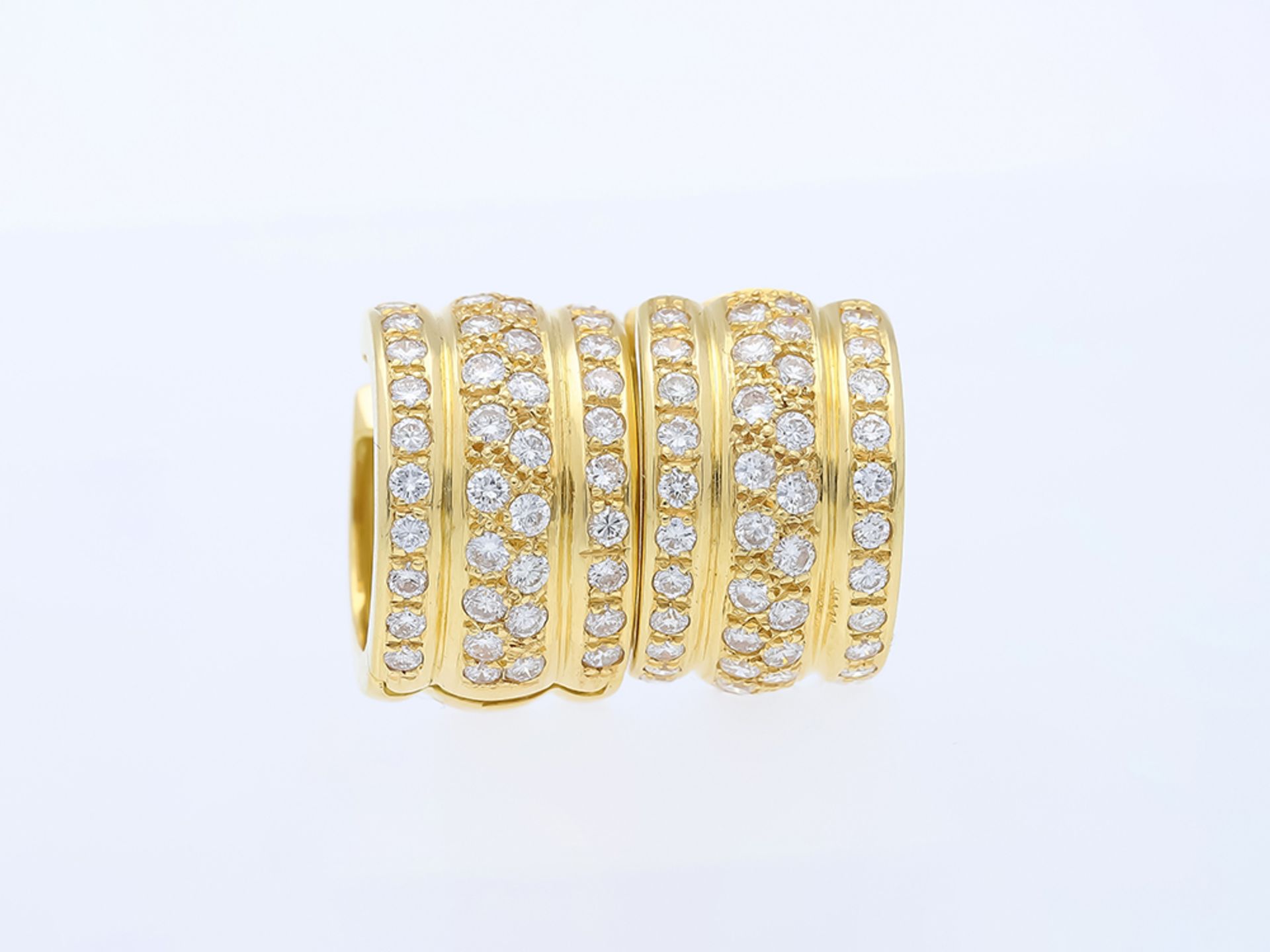 Ohrringe Diamant 750 / 18 Karat Gelbgold