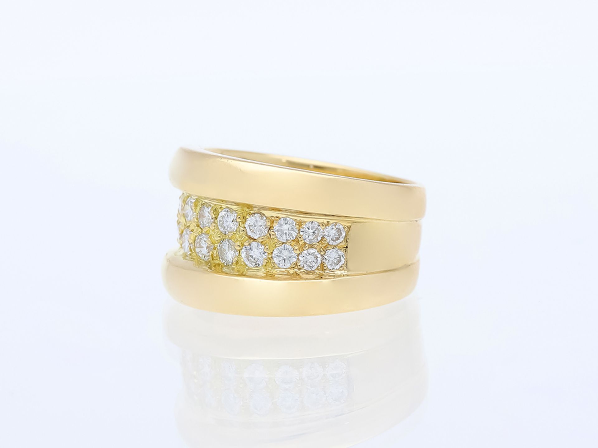 Ring Diamant 750 / 18 Karat Gelbgold - Bild 2 aus 6