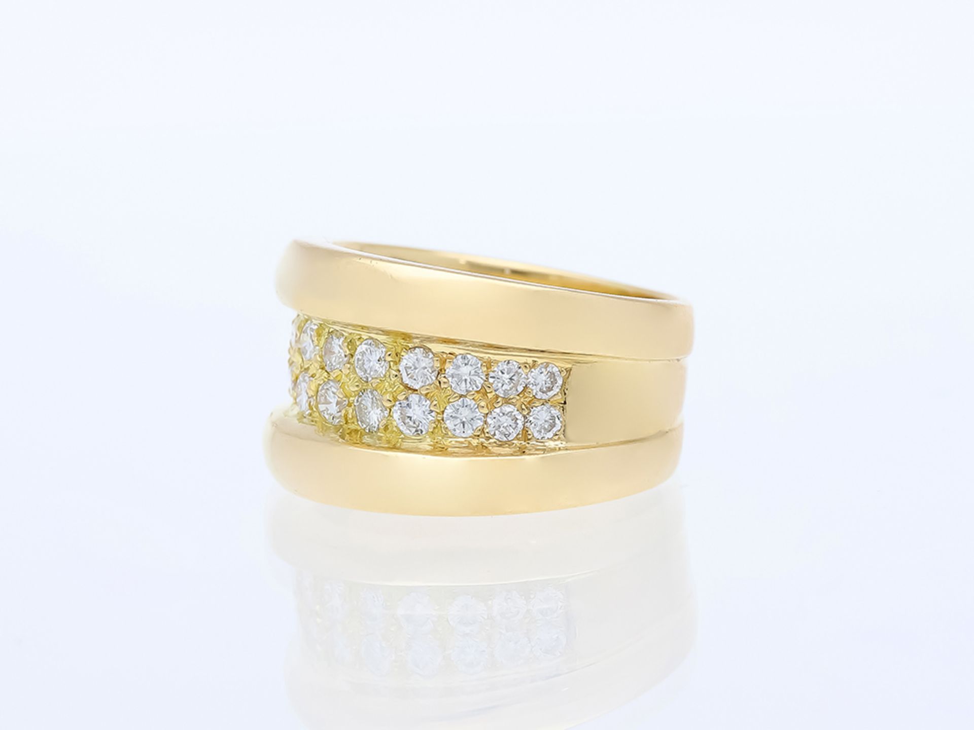 Ring Diamond 750/18 Yellow Gold - Image 2 of 6