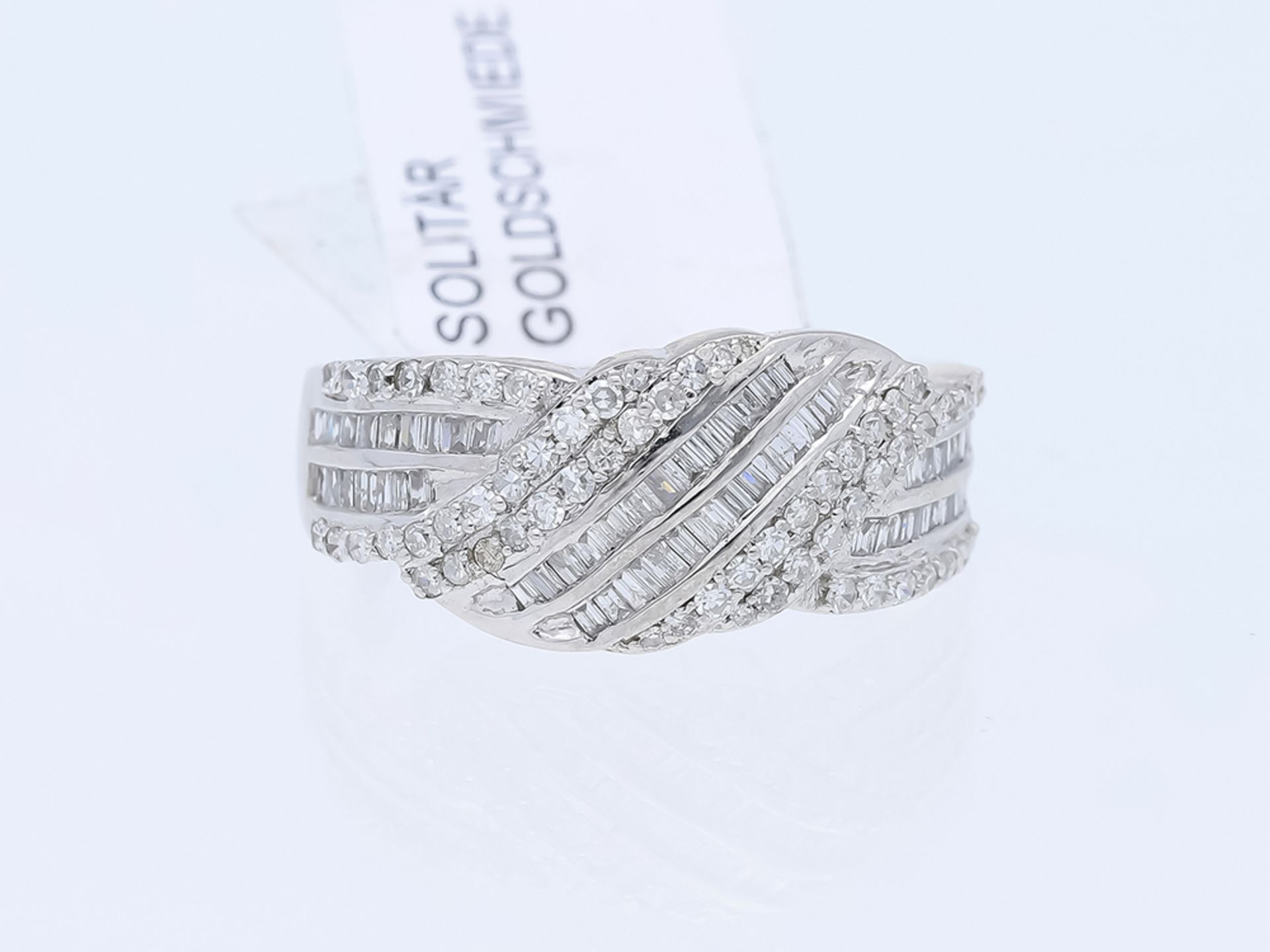 Ring Diamond 585 / 14 White Gold