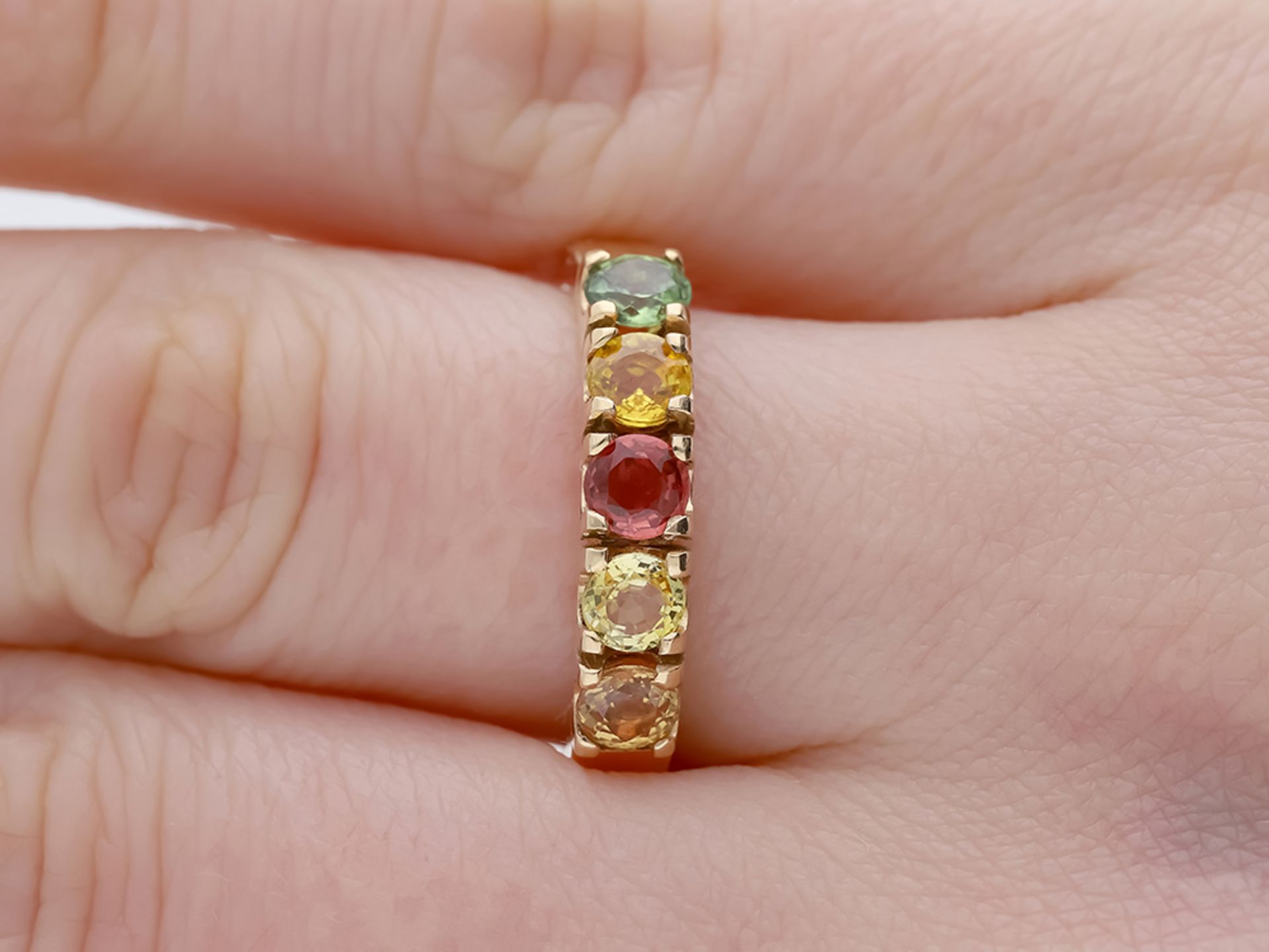 Ring Sapphire 585 / 14 Pink Gold - Image 7 of 8