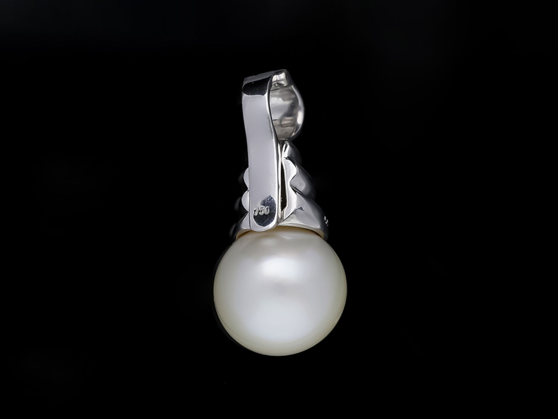 Pendant South Sea Pearl 750 / 18 White Gold Diamond - Image 3 of 8