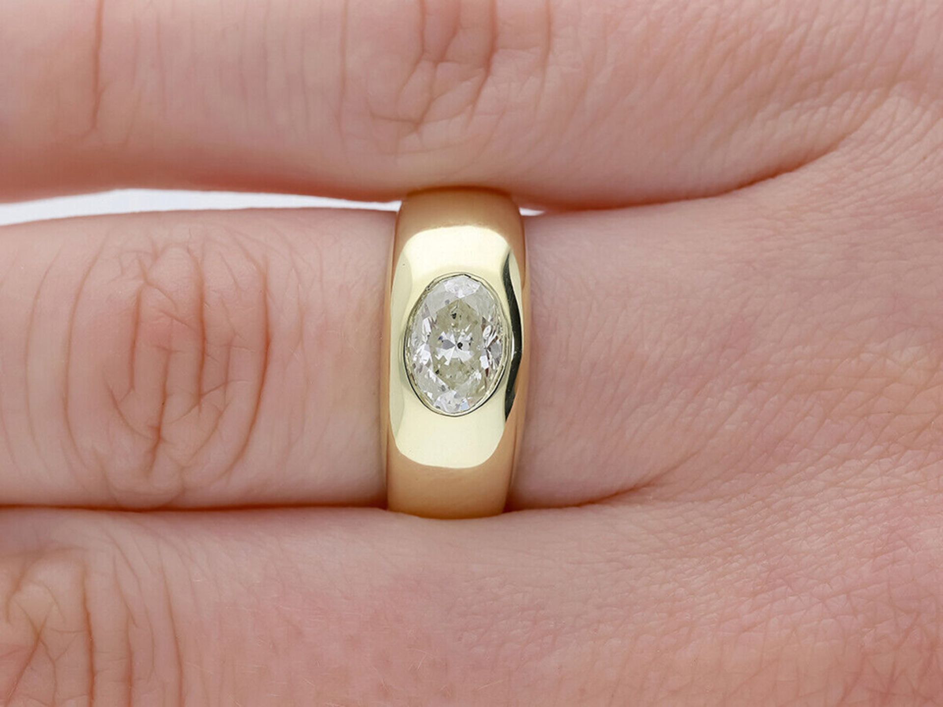 Ring 1,01 Diamant 585 / 14 Karat Gelbgold - Bild 5 aus 6