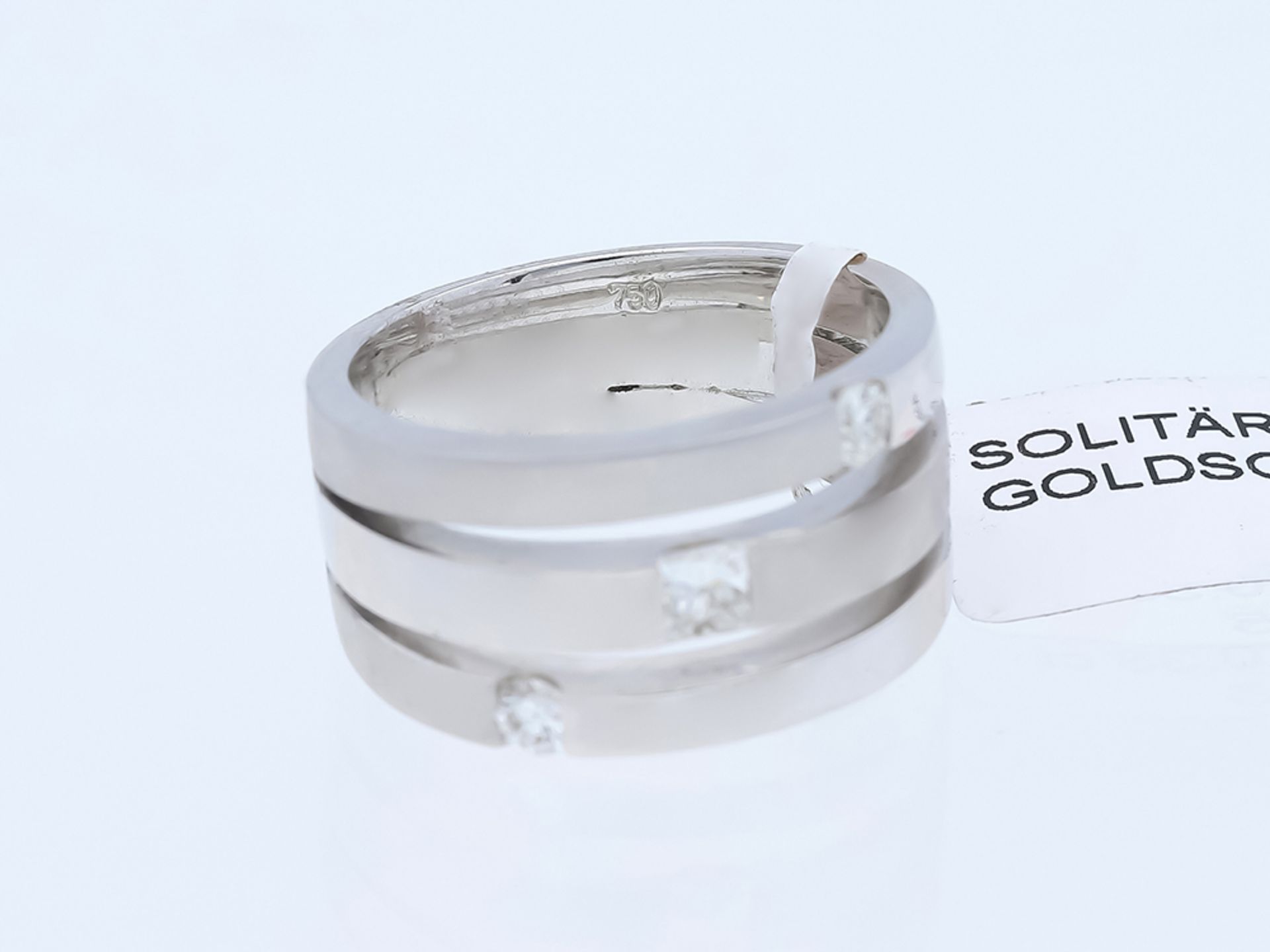 Ring Diamond 750 / 18 White gold - Image 6 of 8