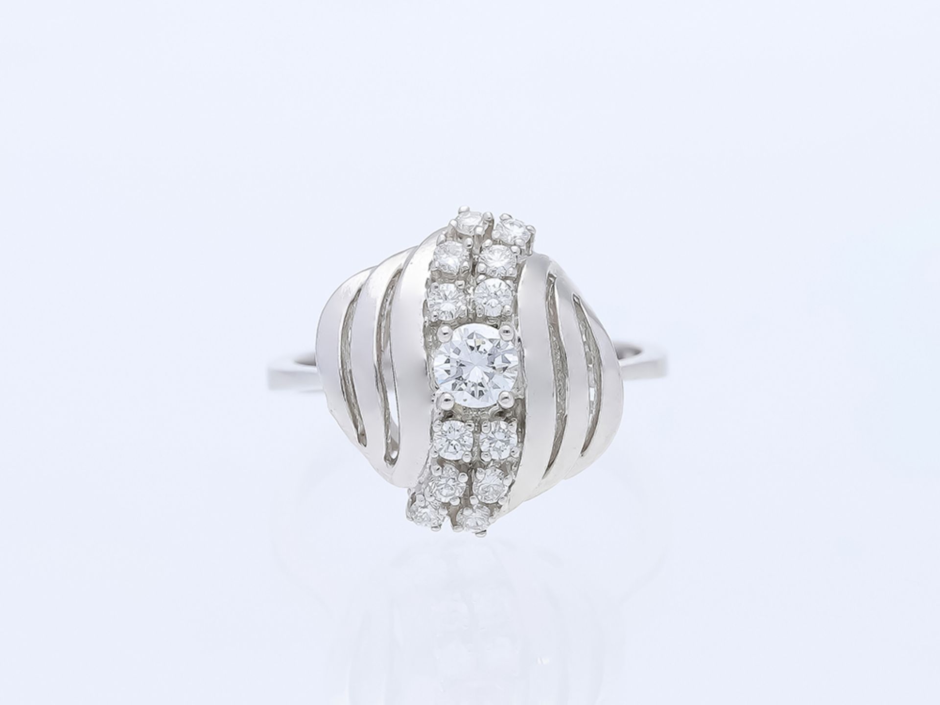 Ring Diamant 585 / 14 Karat Weißgold
