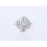 Ring Diamond 14 kt White gold