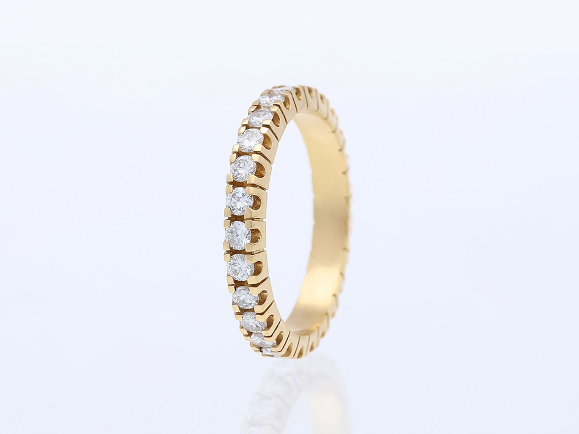 Ring Diamant 585 / 14 Karat Karat Gelbgold - Bild 3 aus 6