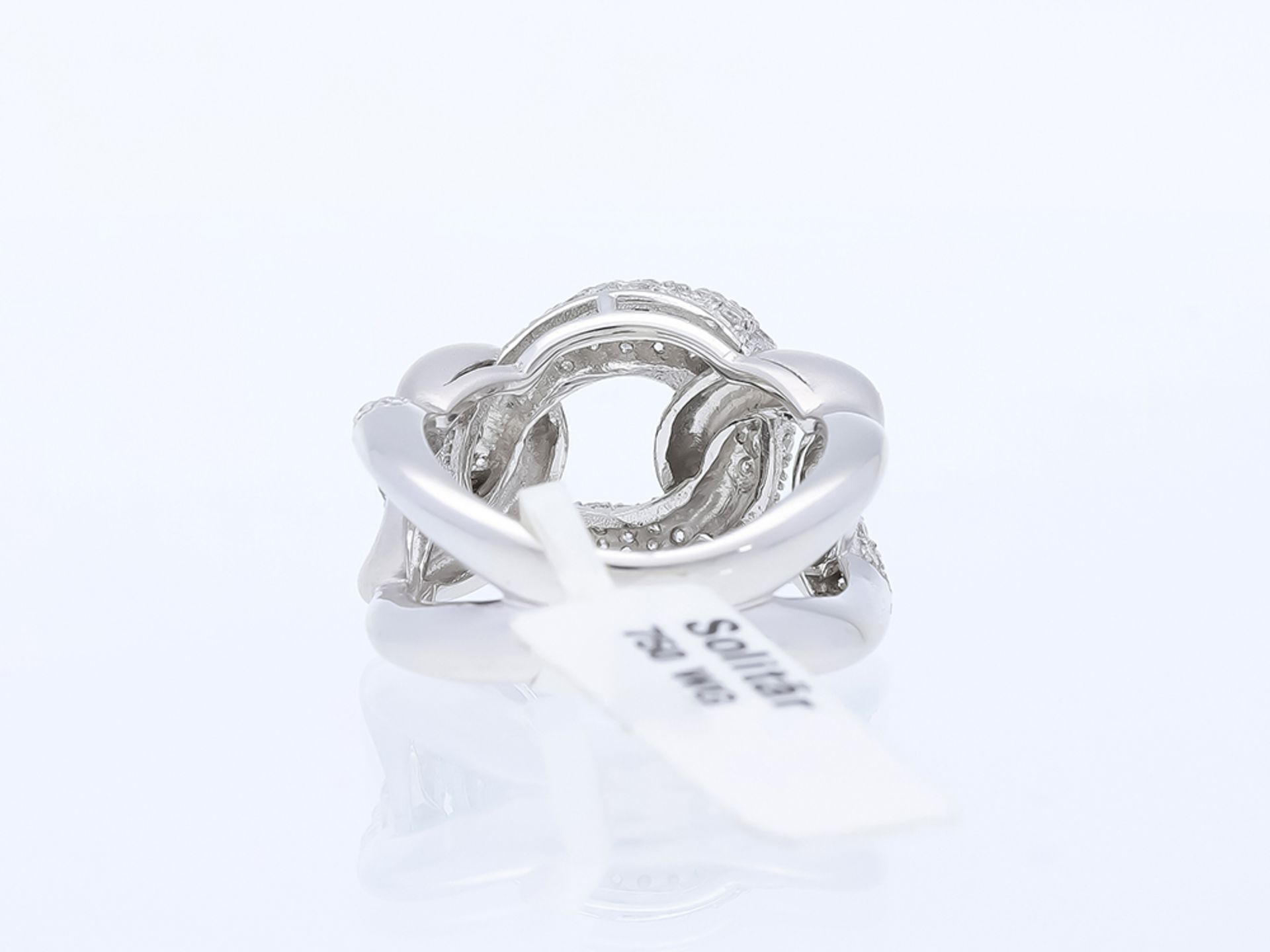 Ring Diamond 750 / 18 White Gold - Image 4 of 8