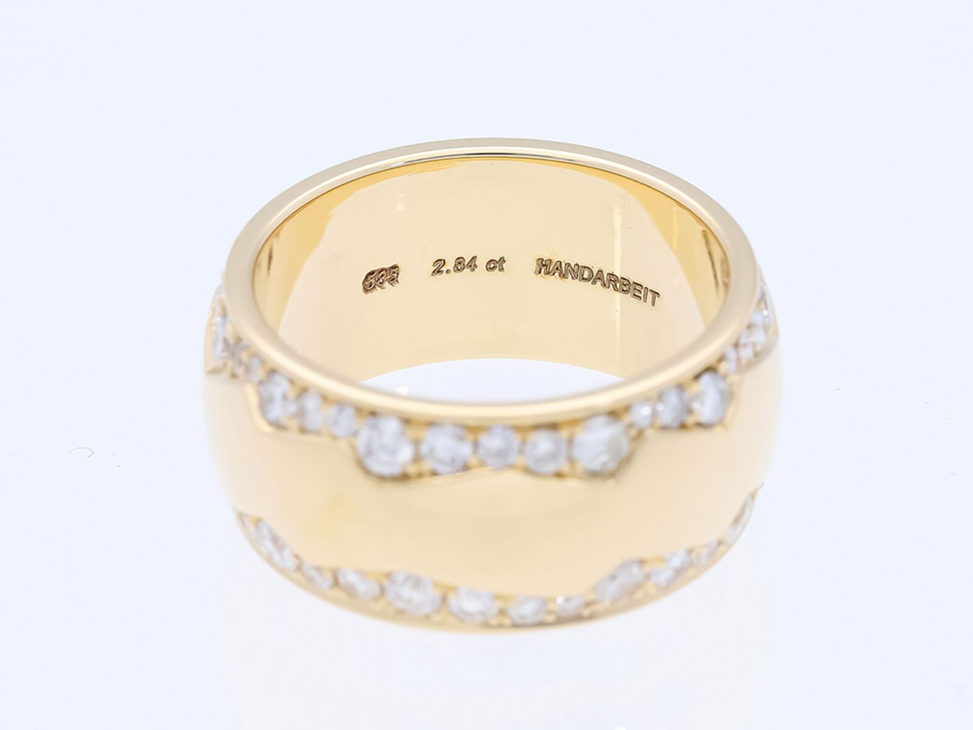 Ring Diamant 585 / 14 Karat Gelbgold - Bild 2 aus 6