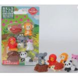 RRP £174.75 - X 25 BRAND NEW SETS OF IWAKO NOVELTY JAPANESE ANIMAL & OTHERS ERASERS SEE SECOND