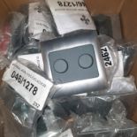 RRP £179.90 - X 14 NEW SILVER & GRAY DIMMER LIGHT SWITCH - SALEROOM ON TOP OF ROW (D).