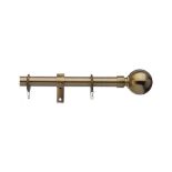 RRP £366.56 - X 8 NEW & BOXED COMPLETE WITH ACCESSORIES SETS OF ANTIQUE BRASS METAL CURTAIN POLE CUT
