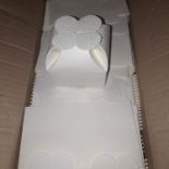 AROUND 200 BRAND NEW CREAM WITH FLOWERS EFFECT SMALL PAPER BOXES FOR PRESENT, CAKE, AND OTHER