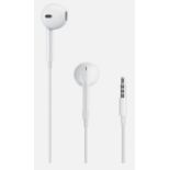 X 4 BRAND NEW APPLE IPOD TOUCH EARPODS EARPHONES - SALEROOM ON MID OF ROW (C).