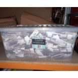 SEE IMAGE. LARGE QUANTITY OF ORGANZA BAGS, THE CRATE IS NOT INCLUIDED - SALEROOM ON TOP OF RACK (