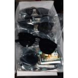 RRP £120 - X 12 BRAND NEW & BOXED BLACK & BROWN SUNGLASSES INPROVE YOUR LOOK AND FEEL WITH THESE
