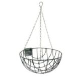 RRP £196.25 - X 20 NEW OUTDOORS HANGING GREEN BASKET COMPLETE WITH THEIR HANGING CHAIN 14'' -