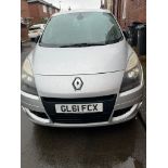 RENAULT SCINIC DYNAMIQUE. FIRST REGISTER IN JANUARY 2012. TOMTOM 1.5. MILES: 132,075.