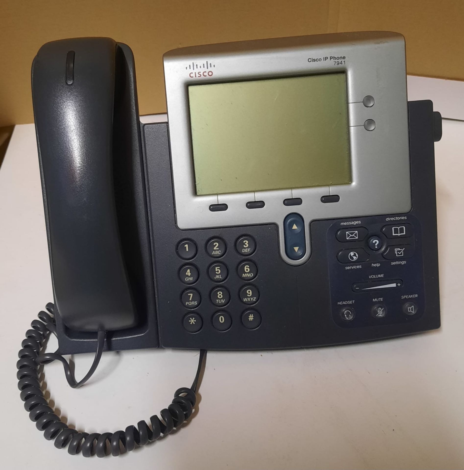 X 8 CISCO IP PHONES 7941, FROM A WORKING ENVIRONMENT BUT NOT TESTED BY US - SALEROOM ON MID OF - Image 2 of 2