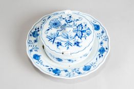 Butterfass Meissen Zwiebelmuster