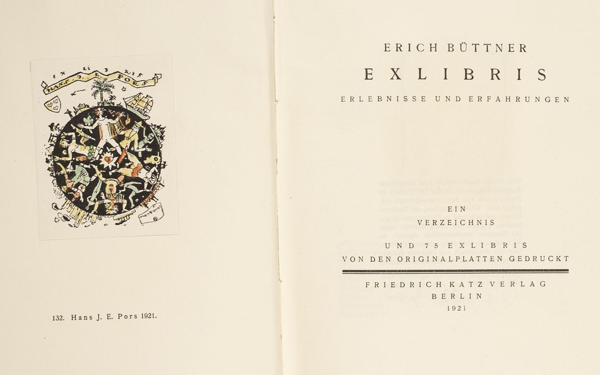 Exlibris. – Erich Büttner,