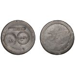 Great Britain, George III, Penny, 1797, obv. countermarked st thomas incuse, ata monogram an...